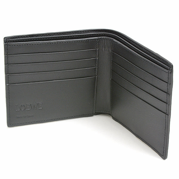 Loewe Puzzle Bifold Wallet Calf Leather Black