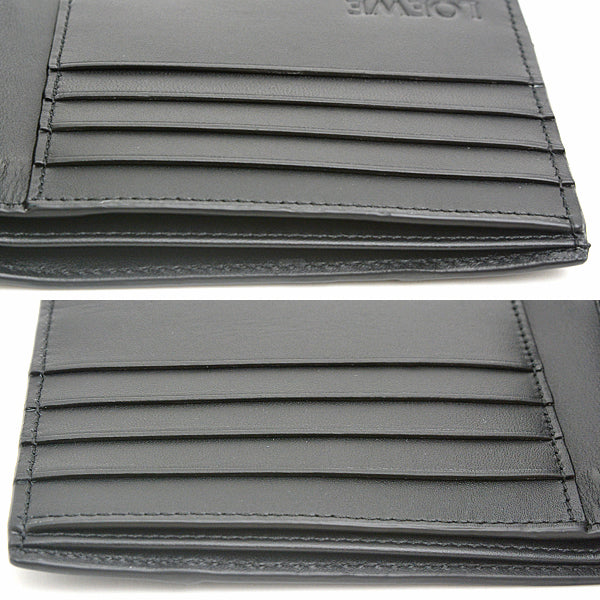 Loewe Puzzle Bifold Wallet Calf Leather Black