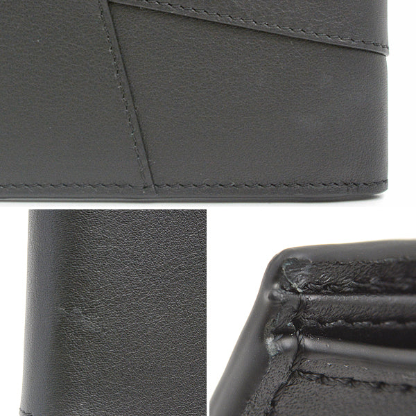 Loewe Puzzle Bifold Wallet Calf Leather Black