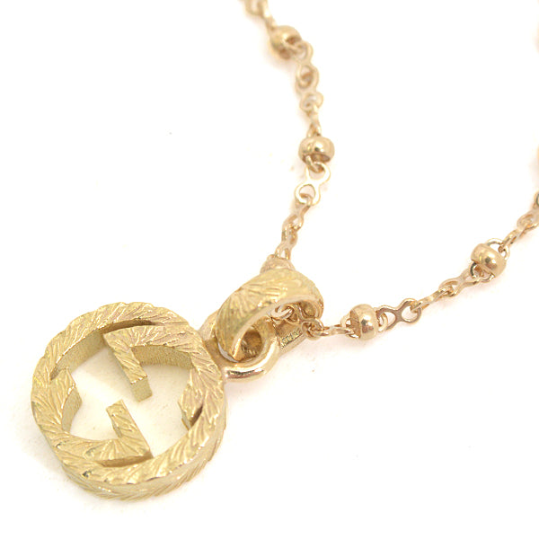 Gucci Interlocking G Arabesque Necklace 750YG Yellow Gold in Great Condition