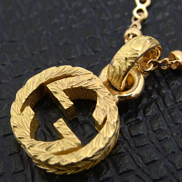 Gucci Interlocking G Arabesque Necklace 750YG Yellow Gold in Great Condition