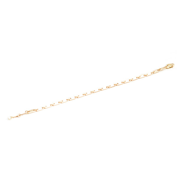 Cartier 750YG Figaro Chain Bracelet Yellow Gold in Great Condition