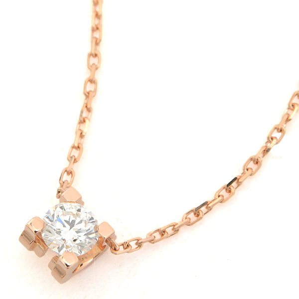 Cartier 750PG Diamond Necklace 0.23ct Pink Gold in Great Condition