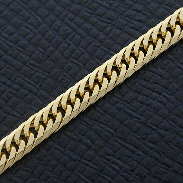 K18 8-Sided Triple Chain Bracelet Yellow Gold