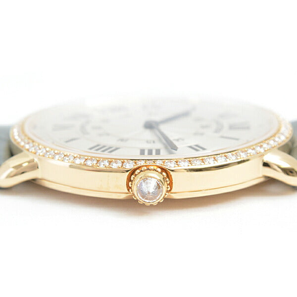 Cartier Ronde Louis Diamond Bezel Manual Watch