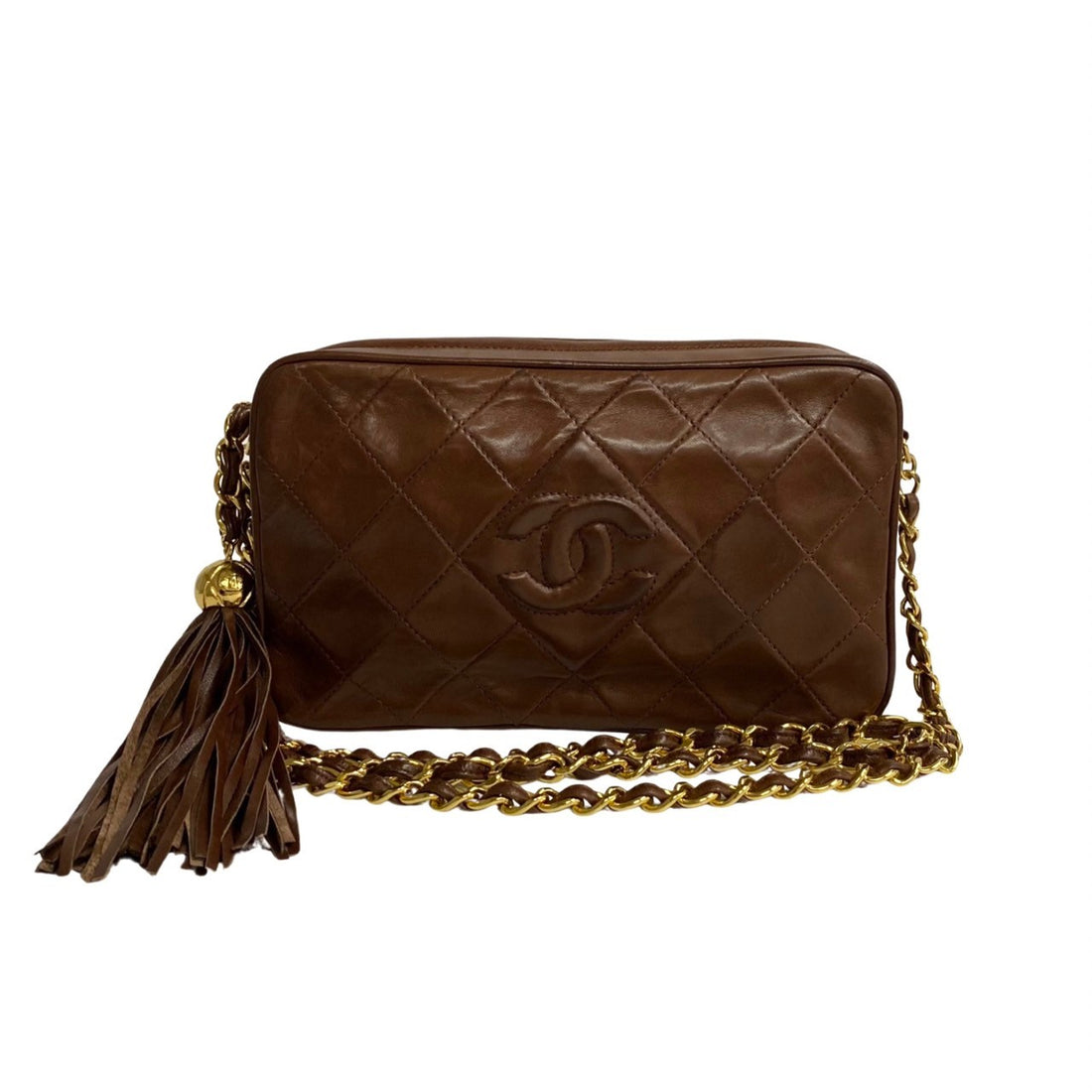 Chanel CC Matelasse Camera Bag  Leather Crossbody Bag