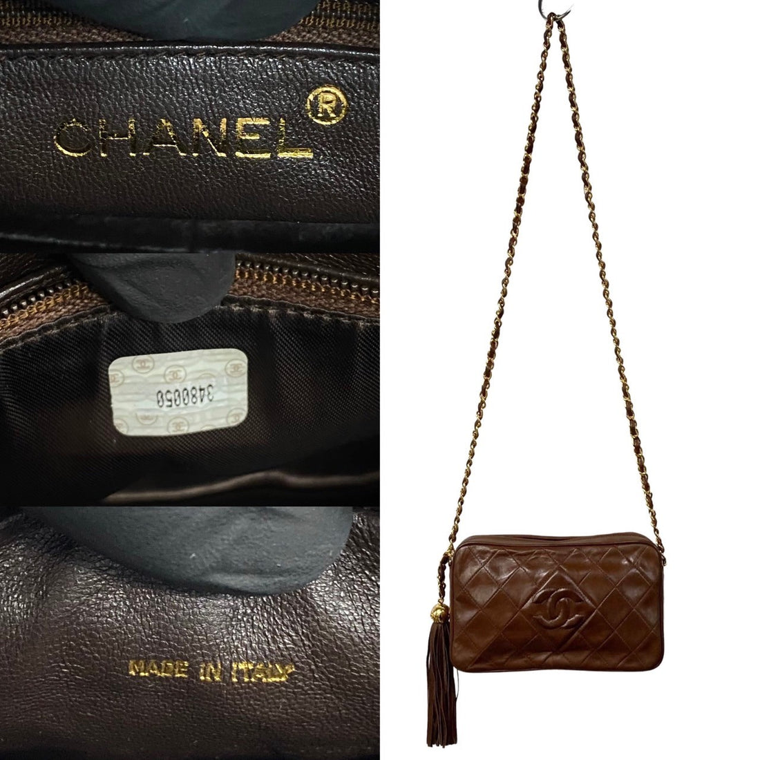 Chanel CC Matelasse Camera Bag  Leather Crossbody Bag