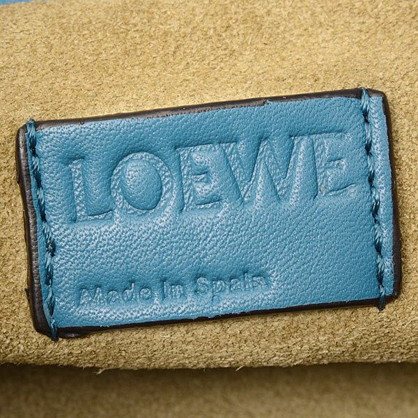 Loewe Flamenco Mini 2WAY Shoulder Bag Clutch Blue