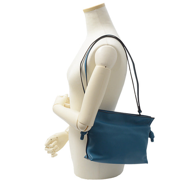 Loewe Flamenco Mini 2WAY Shoulder Bag Clutch Blue