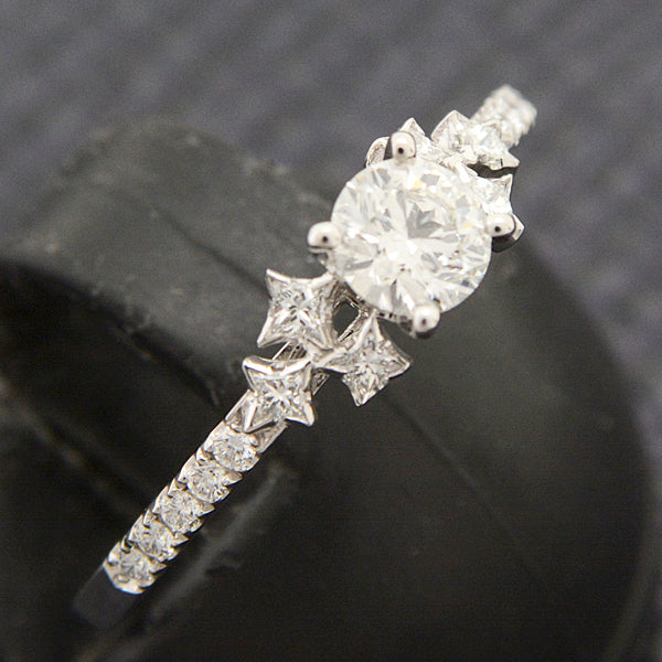 AHKAH Celestial Love Platinum Diamond Ring PT900 in Great Condition