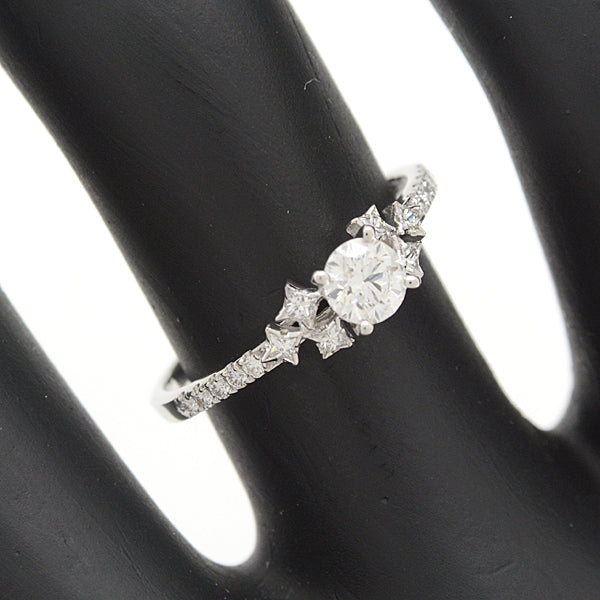 AHKAH Celestial Love Platinum Diamond Ring PT900 in Great Condition