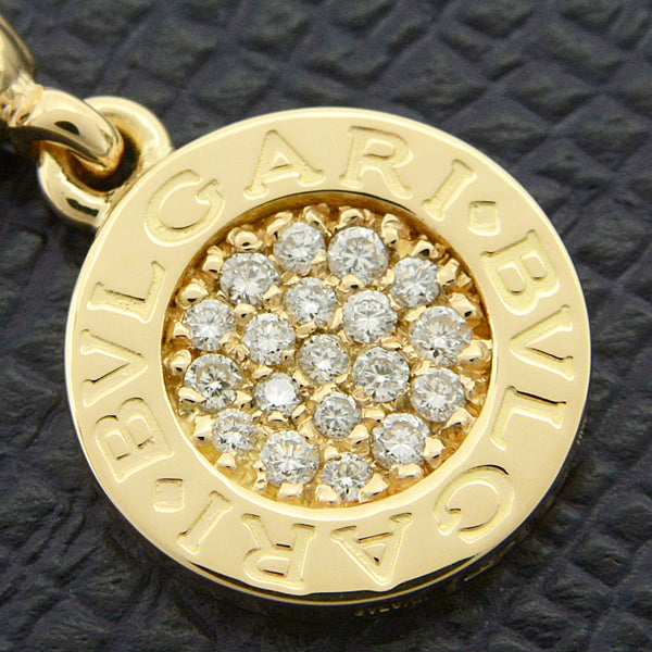 Bvlgari 750YG Diamond Pave Pendant Charm