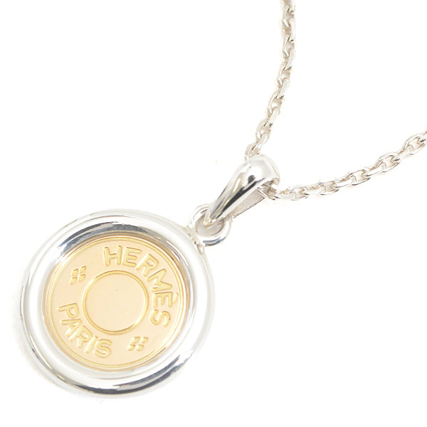 Hermes Silver Yellow Gold Necklace