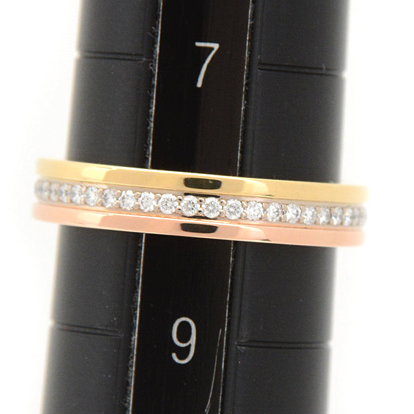 Cartier Trinity Diamond Wedding Ring 750YG×WG×PG in Great Condition