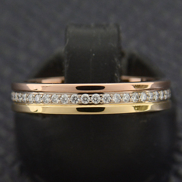 Cartier Trinity Diamond Wedding Ring 750YG×WG×PG in Great Condition