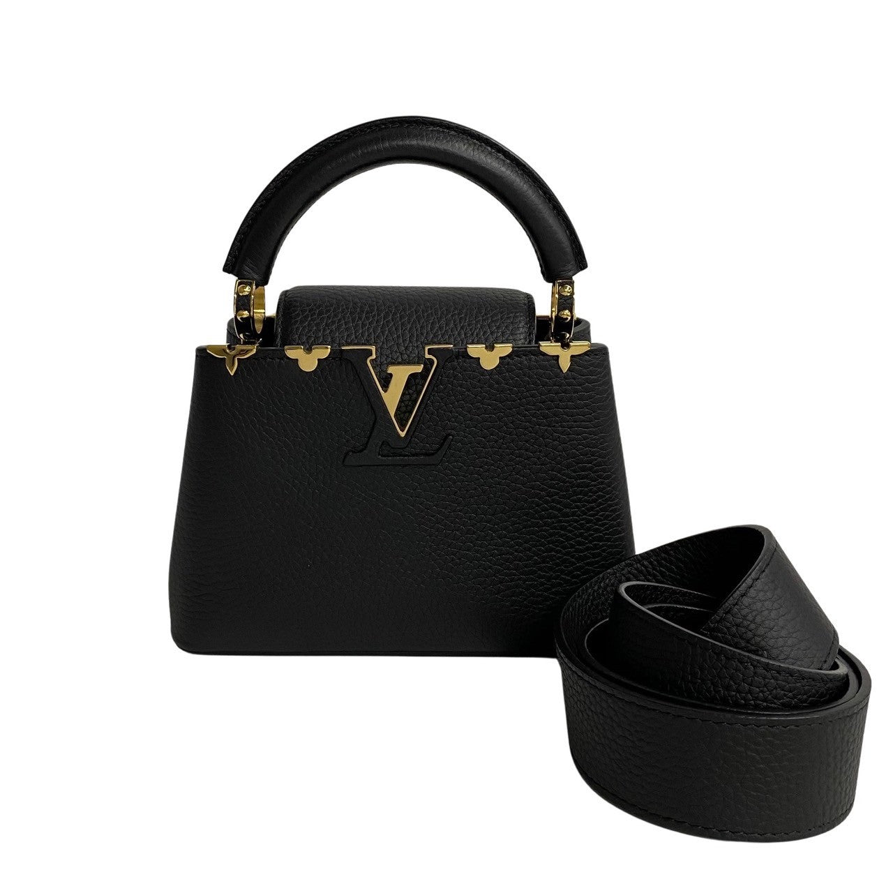 Louis Vuitton Capucines MINI Leather Handbag M56669 in Excellent condition