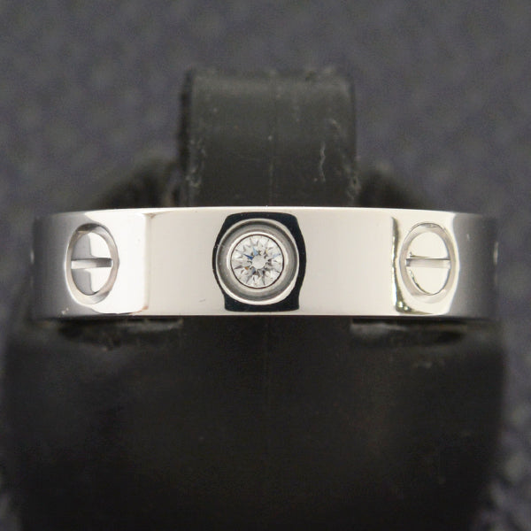 Cartier 750WG Diamond Mini Love Ring White Gold in Great Condition