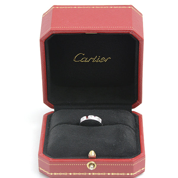 Cartier 750WG Diamond Mini Love Ring White Gold in Great Condition