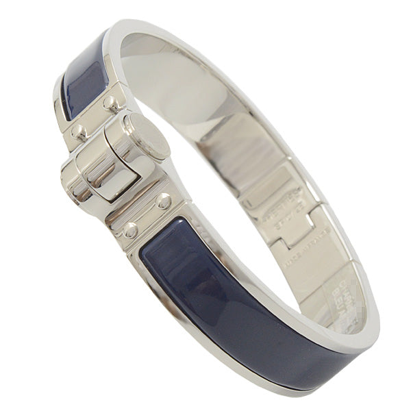 Hermes Metal Hinge PM Bracelet Navy