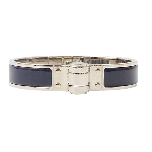 Hermes Metal Hinge PM Bracelet Navy