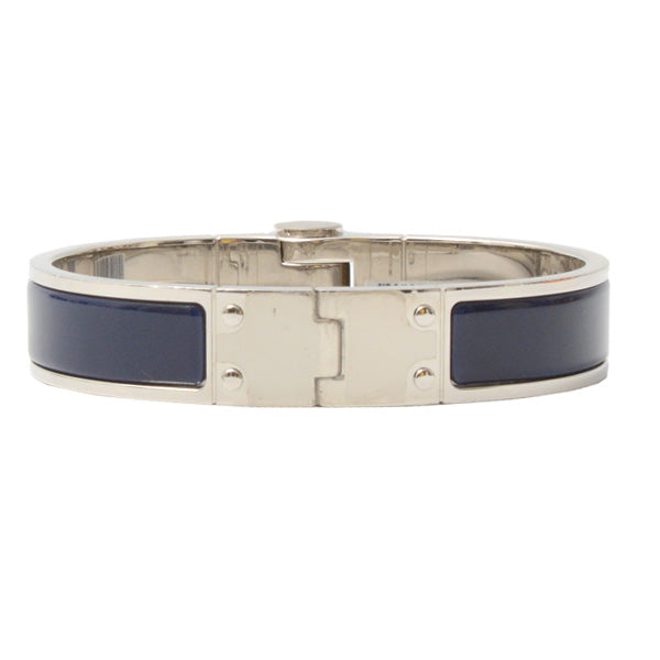 Hermes Metal Hinge PM Bracelet Navy