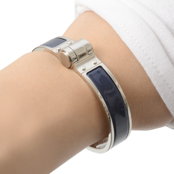 Hermes Metal Hinge PM Bracelet Navy