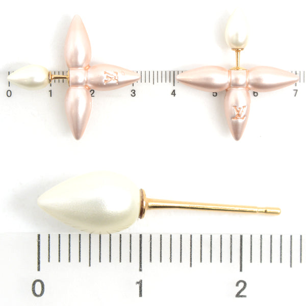 Louis Vuitton Earrings Pink White M00648 in Great Condition