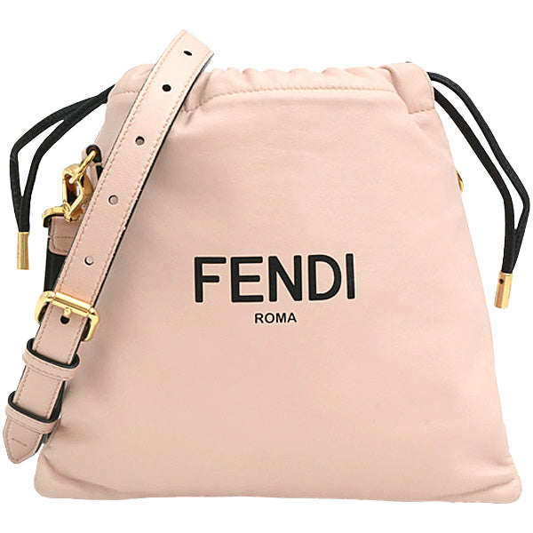 Fendi Mini Leather Shoulder Bag Pink in Very Good Condition