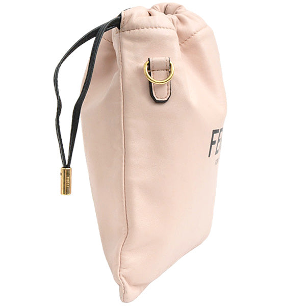 Fendi Mini Leather Shoulder Bag Pink in Very Good Condition