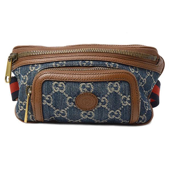 Gucci GG Supreme Canvas Denim Waist Bag 682933