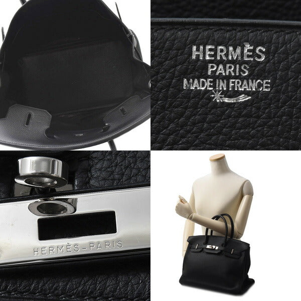 Hermes Birkin 35 Togo Handbag Black