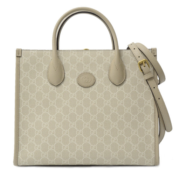 Gucci Canvas GG Supreme Interlocking G 2WAY Tote Bag 659983