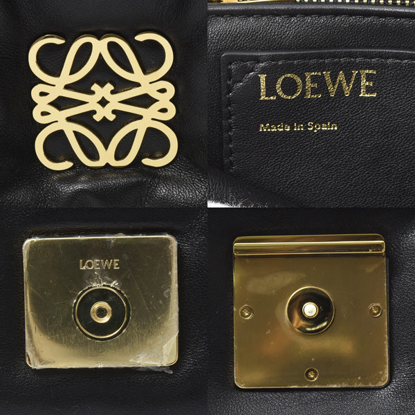 Loewe Lambskin Puffer Goya Chain Shoulder Bag AP40441X01 in Great Condition