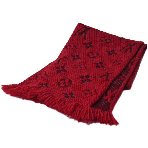 Louis Vuitton Wool Silk Scarf Rouge