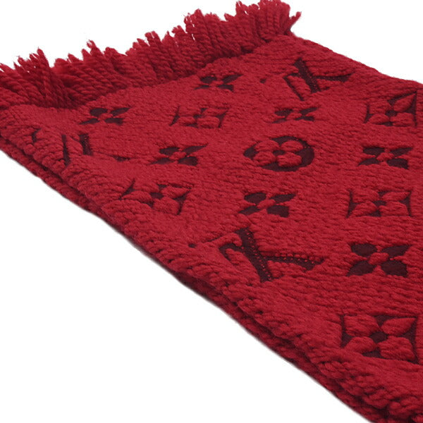 Louis Vuitton Wool Silk Scarf Rouge