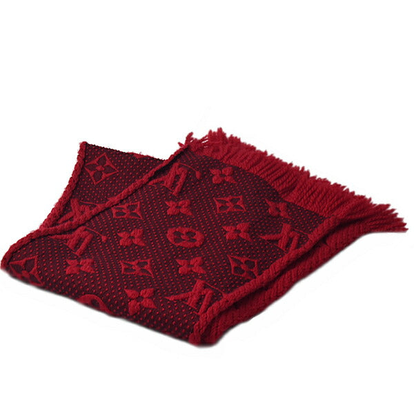 Louis Vuitton Wool Silk Scarf Rouge