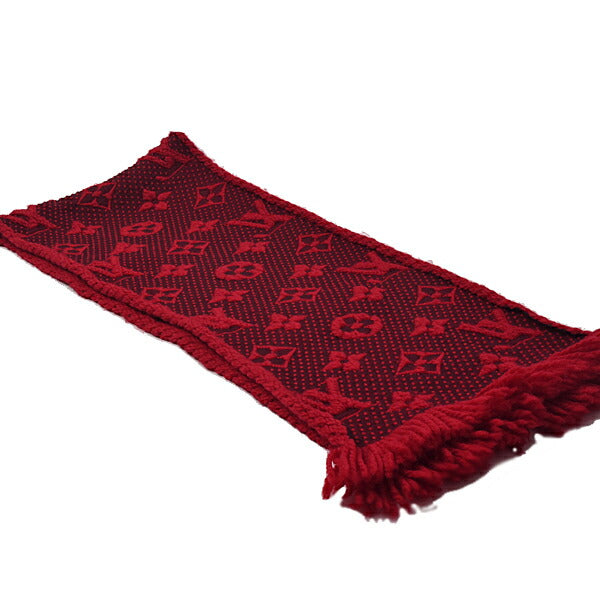 Louis Vuitton Wool Silk Scarf Rouge