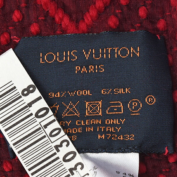 Louis Vuitton Wool Silk Scarf Rouge