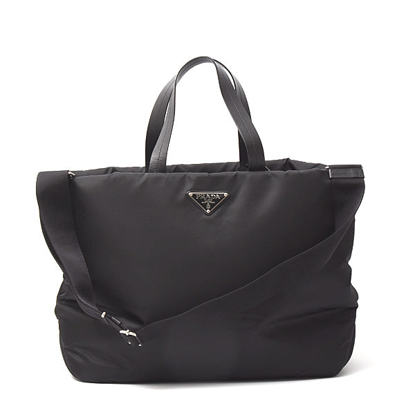 Prada Nylon Padded Tote Bag Black in Great Condition