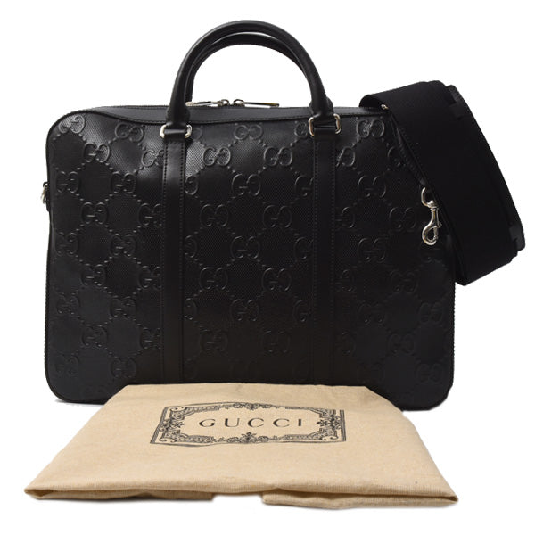 Gucci GG Embossed Briefcase 658573 in Great Condition