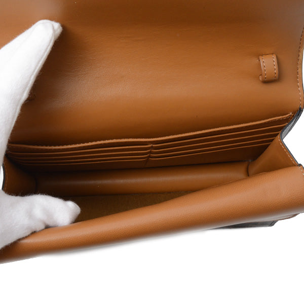 Celine Triomphe Shoulder Pouch Brown