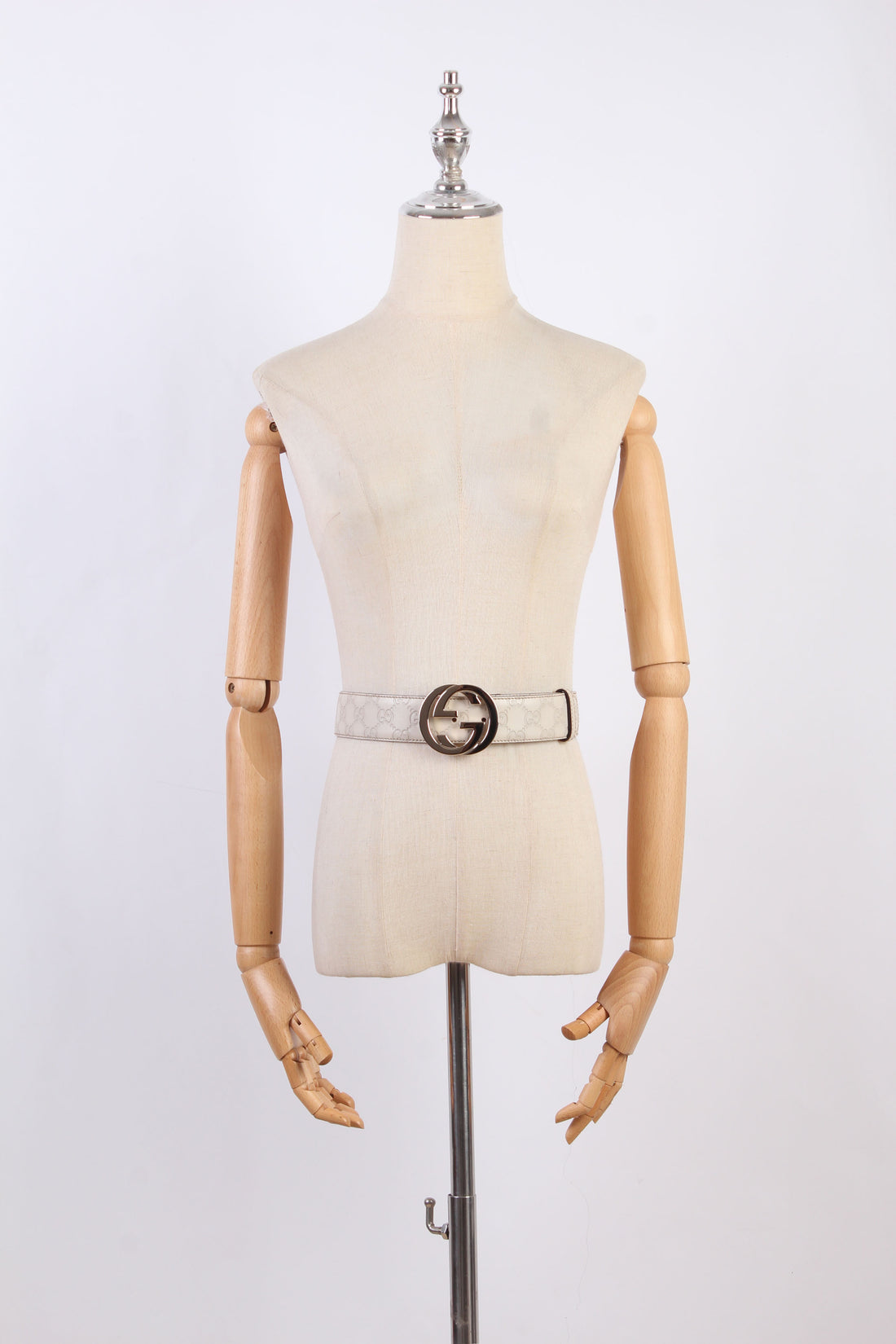 Interlocking G Leather Belt 114876