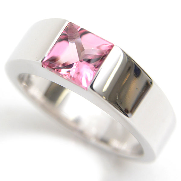 Cartier Pink Tourmaline Ring 750WG White Gold in Great Condition