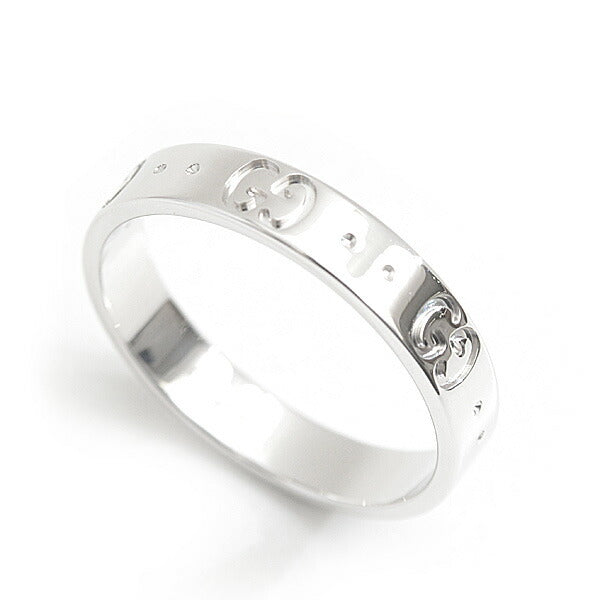 Gucci White Gold Icon Ring 18