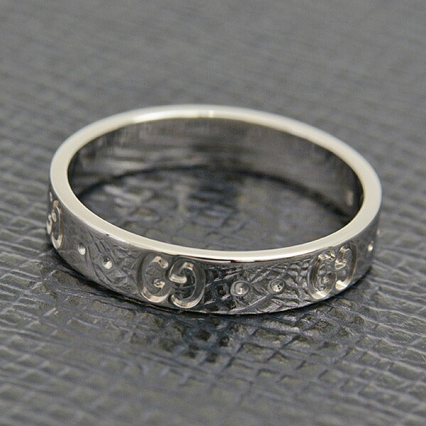 Gucci White Gold Icon Ring 18