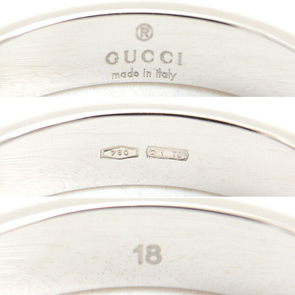 Gucci White Gold Icon Ring 18