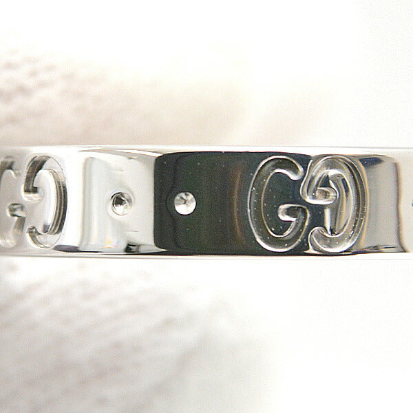 Gucci White Gold Icon Ring 18