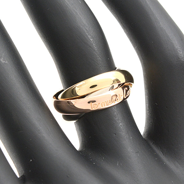 Cartier Trinity Ring 750YG WG PG Gold in Great Condition