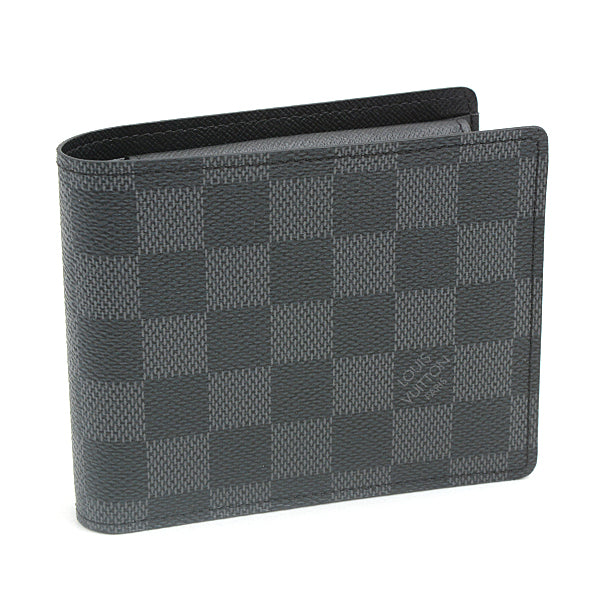 Louis Vuitton Damier Graphite Bifold Wallet N63074 in Great Condition