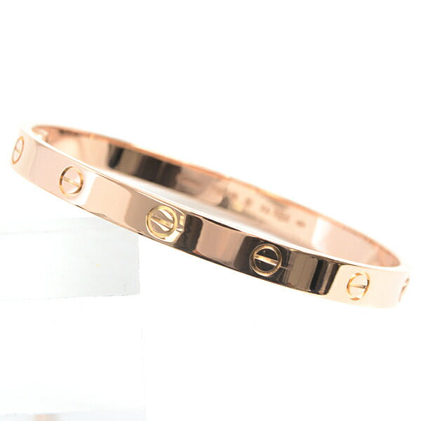 Cartier Love Bracelet Pink Gold 18 in Great Condition